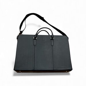 Elegant Blue Leather Men's Bag